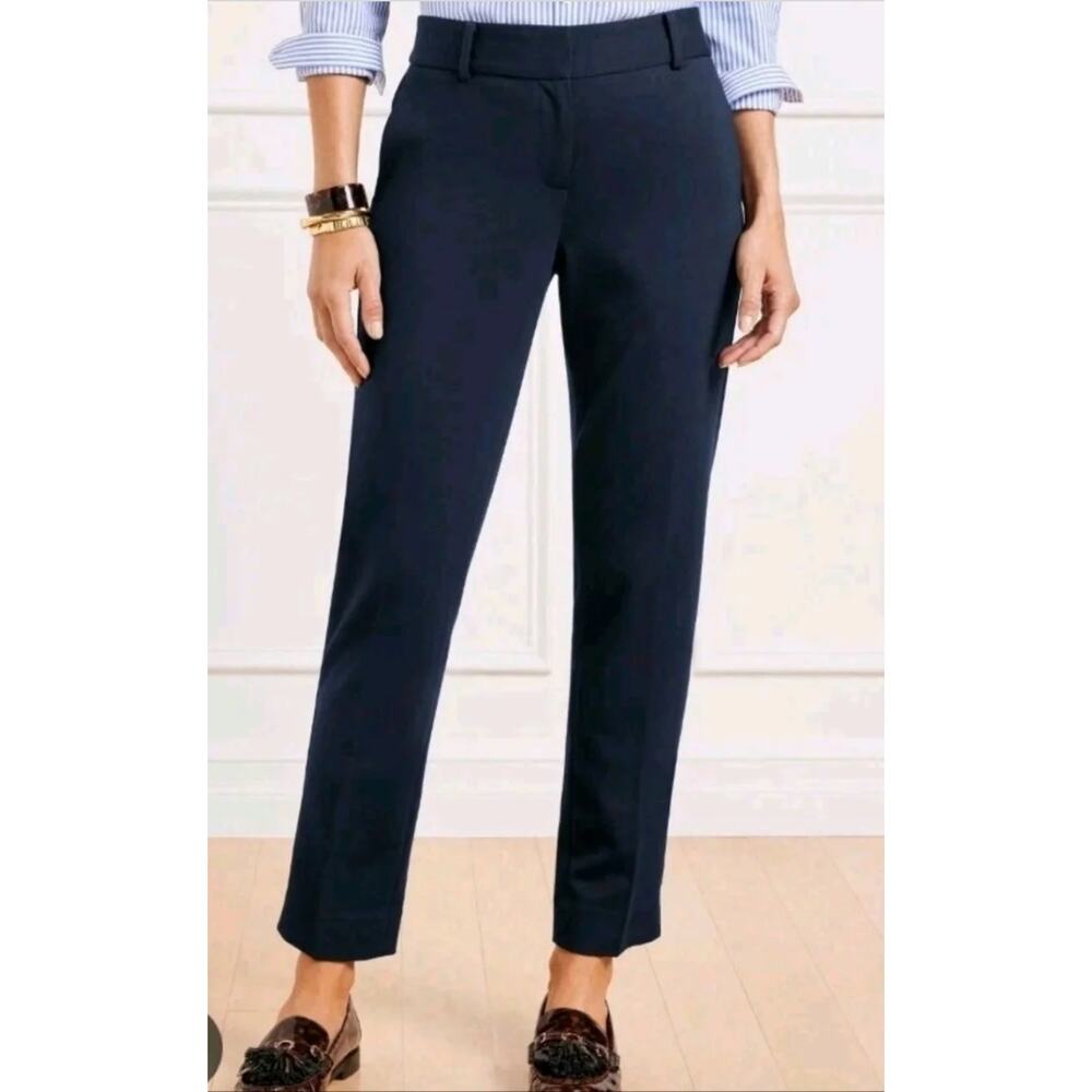 Talbots Hampshire Ankle Pant Navy Blue Size 6